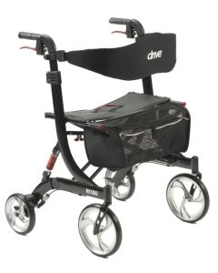 Drive Devilbiss Déambulateur Nitro Hd Noir Bariatrique Capacité 204kgs ( 450lbs )