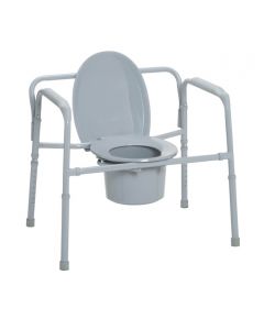 Drive Devilbiss Chaise Percée Pliante Bariatrique Capacité De Poids 295kgs ( 650lbs ) 1 Unité