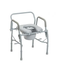 Drive Devilbiss Chaise Percée En Acier Avec Accoudoirs Tombants Dimension Du Siège 38-41cm ( 15.25-16.75po ) 1 Unité