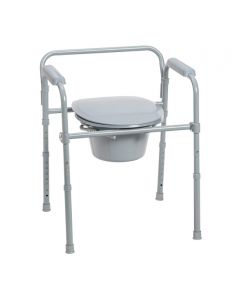 Drive Devilbiss Chaise D'aisance Pliante En Acier Capacité De Poids 159kgs ( 350lbs ) 1 Unité
