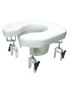 Pro-Aide Siège De Toilette Surélevé Multiples Rembourré Avec Ouverture Graham Field