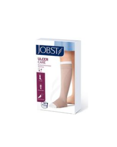 Jobst Système de Compression Prêt-À-Porter Bas UlcerCare Sans Latex (1 Bas + 2 Doublures ) Sans fermeture Éclair Beige Large