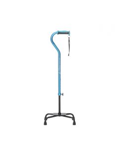 Drive Devilbiss Canne Quadruple Réglable Airgo Comfort-Plus À Grande Base Bleue 1 Unité