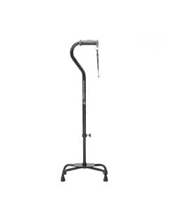 Drive Devilbiss Canne Quadruple Réglable Airgo Comfort-Plus À Grande Base Noire 1 Unité