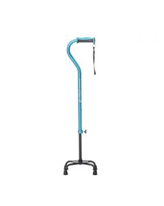 Drive Devilbiss Aiirgo Canne Quadripode Ajustable Comfort-Plus À Petite Base Bleue Capacité 136 Kgs ( 300 Lbs )