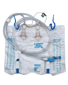 Covidien sac de drainage nocturne 4000ml (136oz) anti-reflux tubulure de 122cm (48po)