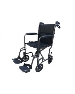 Pro-Aide Chaise De Transport Légère En Aluminium Avec Roues de 20cm ( 8po ) Et Assise de 48cm ( 19po )