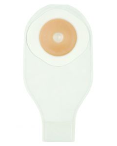 ConvaTec sac 1 pièce vidable Active Life avec collerette Durahesive convexe avec fermoir à clip 30.5cm (12po) transparent prédécoupée 45mm (1 3/4po) 5/bte
