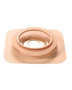 ConvaTec collerette Natura Stomahesive Accordéon 11.5cm x 11.5cm  (4Po1/2 X 4Po1/2)  collet en hydrocolloide beige 57mm (2Po1/4) malléable 13-22mm (1/2Po- 7/8Po ) 10/bte