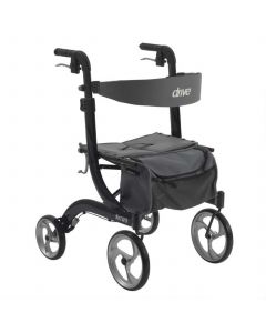 Drive Devilbiss Déambulateur En Aluminium Nitro Avec Roulettes De 25.4cm ( 10po ) Capacité De Poids 136kgs ( 300lbs ) Noir