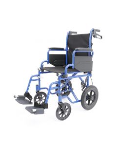 Pro-Aide Chaise De Transport Légère En Aluminium Avec Roues de 20cm ( 8po ) Et Assise de 43cm ( 17po )
