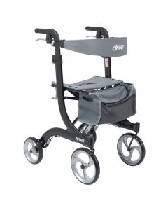 Drive Devilbiss Déambulateur En Aluminium  Nitro Profil Haut Roulettes de 25cm ( 10po )  Noir