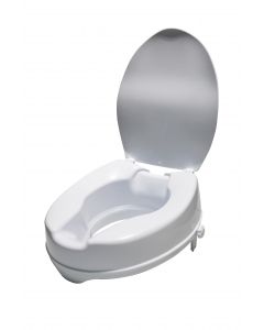 Pro-Aide Siège de toilette surélevé 4po avec couvercle