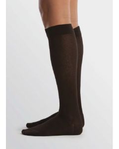 Sigvaris bas mollet Coton Sea Island 15-20mmHg femme taille C circonférence cheville 20-27cm ( 8-10.5 po ) Pointure chaussure 10-12 Brun 1 paire