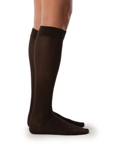 Sigvaris bas mollet Coton Sea Island 15-20mmHg femme taille C circonférence cheville 20-27cm ( 8-10.5 po ) Pointure chaussure 10-12 Marine 1 paire