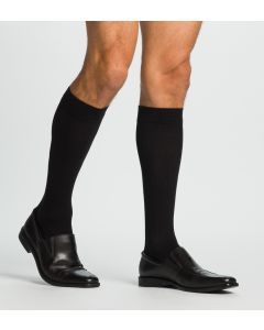 Sigvaris bas genou coton décontracté 15-20 mmhg homme taille B circonférence cheville 20-27cm ( 8-10.5 po ) Pointure chaussure 9-11  Brun 1 Paire